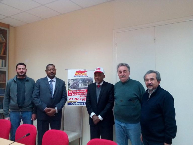 Delegación de SWTUF de Sudan visita PAME