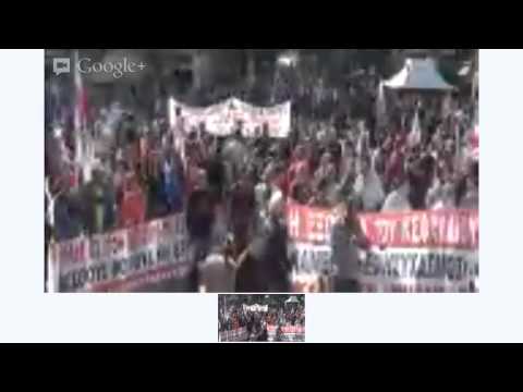 Ζωντανά από την απεργιακή συγκέντρωση