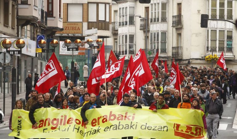LAB, País Basco, Solidaridad con las y los trabajadores portuarios de Grecia