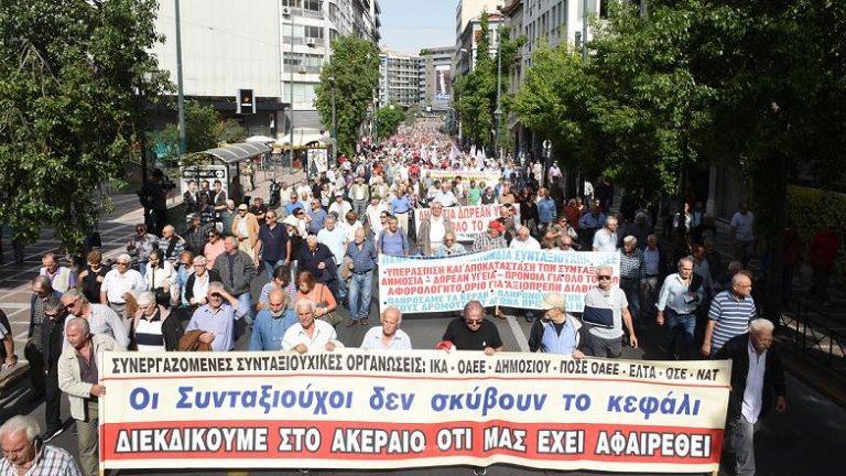 Gran demostración de los Jubilados