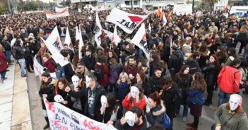 Massive Strike Protest of Teachers in Athens