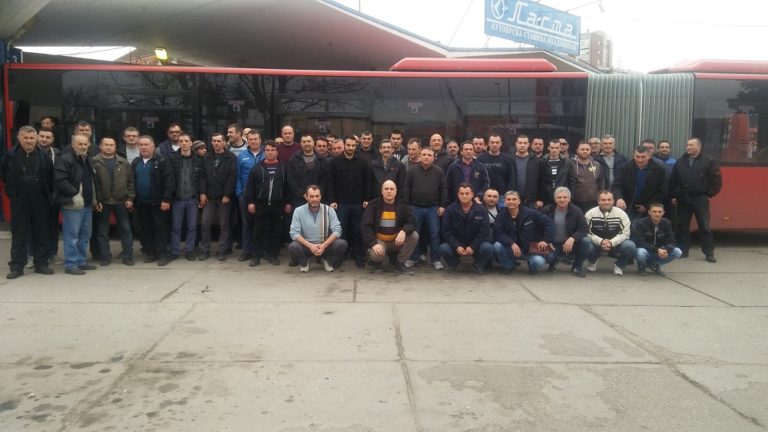 Solidaridad con la lucha de los conductores de autobuses de Mladenovac, Serbia