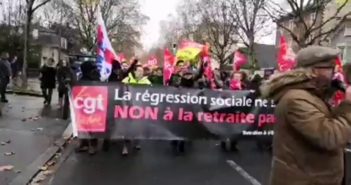 VIDEO-PAME solidaire des travailleurs français en lutte