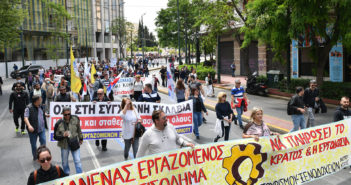 Big Demonstration of Tourism Workers in Athens