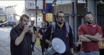 Ομιλία του Γιάννη Σχοινά και χαιρετισμοί των εκπροσώπων των Συνδικάτων της βιομηχανίας που έδωσαν το παρών στο πλευρό των εργαζομένων της TASTY