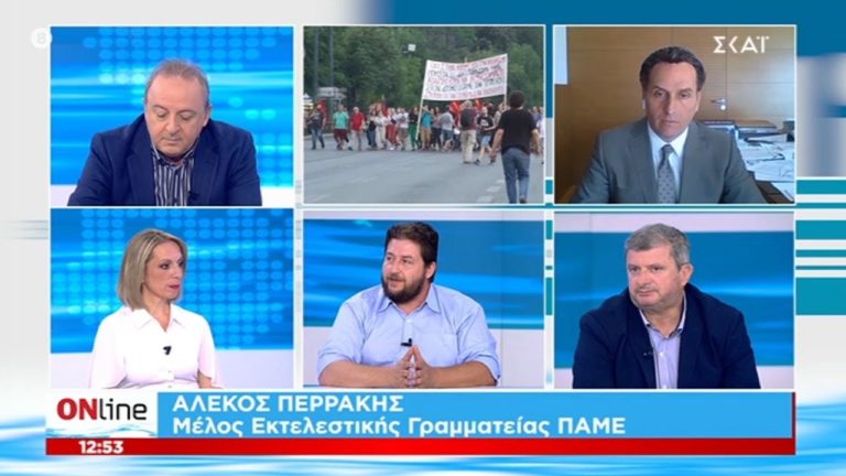 Παρέμβαση Αλ.Περράκη στον ΣΚΑΪ(VIDEO)