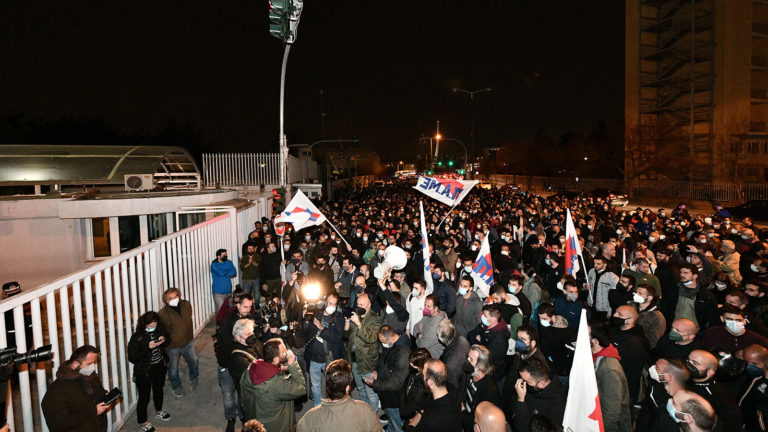 Συνδικαλιστικές οργανώσεις που καταγγέλουν τη σύλληψη συναδέλφων σύλληψη συνδικαλιστών στη Θεσσαλονίκη
