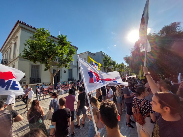 Κινητοποίηση στην Πρεσβεία της Ισπανίας για την σφαγή μεταναστών στη Μελίγια(ΦΩΤΟ-ΒΙΝΤΕΟ)