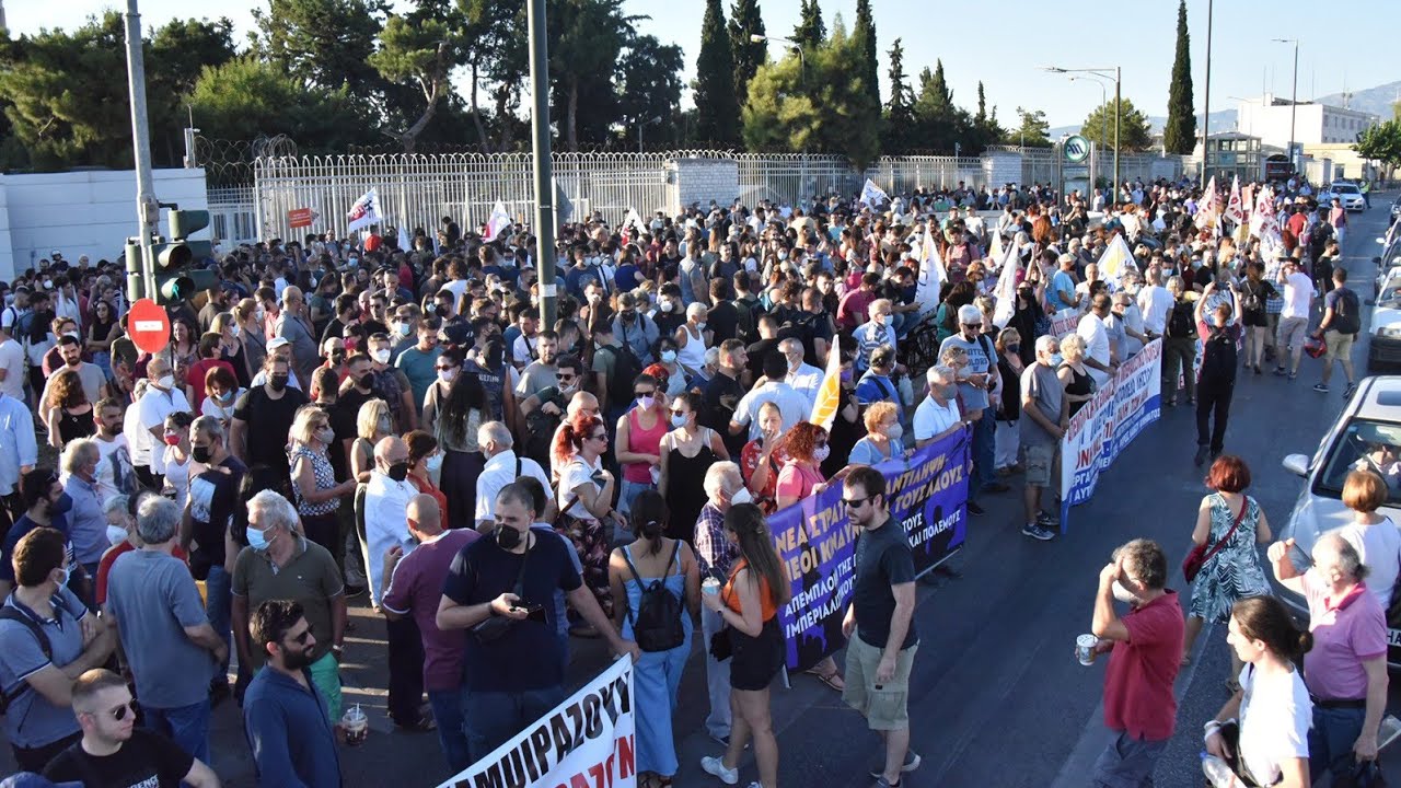 Gran protesta en Atenas Contra la Cumbre de la OTAN
