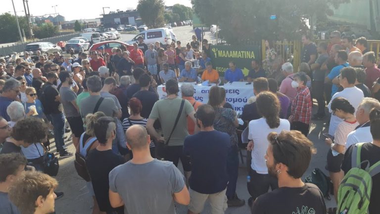 Παρέμβαση του Θανάση Κουτσουρά, μέλος της Διοίκησης ΕΚ Θέσσαλονίκης  στη Συνέντευξη Τύπου των εργαζομένων στην επιχείρηση ΜΑΛΑΜΑΤΙΝΑ