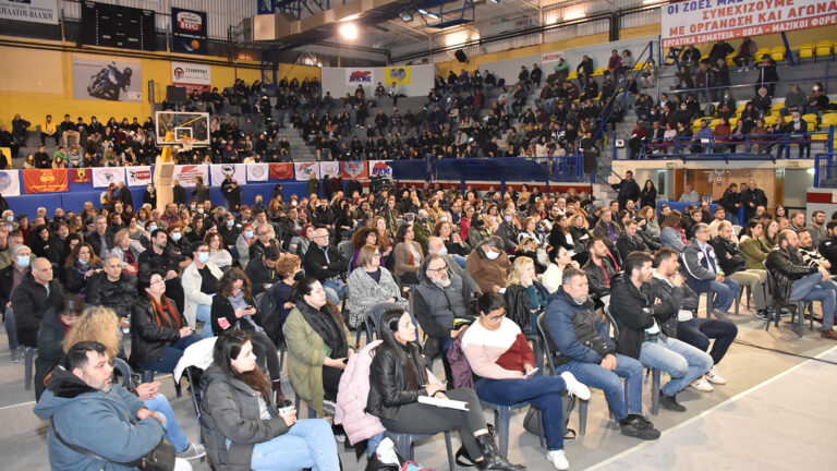 Μαζική σύσκεψη συνδικάτων και μαζικών φορέων στο Σπόρτιγκ για την συνέχιση του αγώνα(ΒΙΝΤΕΟ-ΦΩΤΟ)
