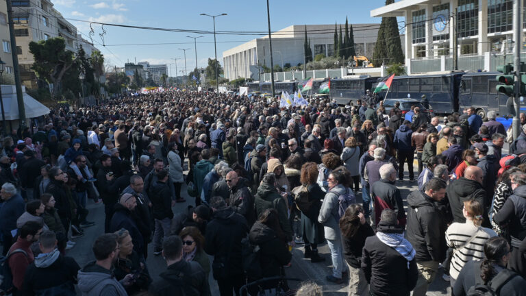 Κινητοποίηση στην πρεσβεία των ΗΠΑ: Διέξοδο στον πόλεμο θα δώσει ο λαός, ανίκητος δεν είναι ο ιμπεριαλισμός(ΒΙΝΤΕΟ-ΦΩΤΟ)